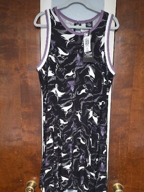 NWT SIZE 2 Torrid Black Trapeze Dress- Nightmare Before Xmas